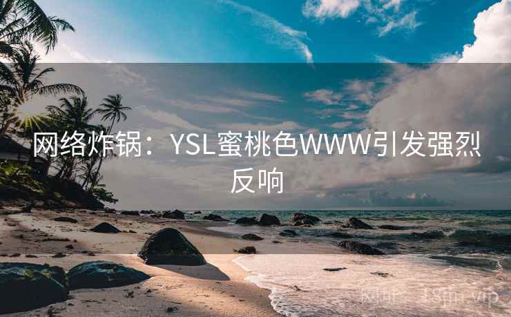 网络炸锅：YSL蜜桃色WWW引发强烈反响
